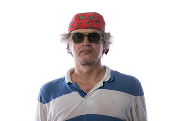 green leaf of hemp in man's hand, medicinal herbs.