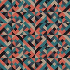 Beautiful of Colorful Geometric Rhombus, Repeated, Abstract, Illustrator Pattern Wallpaper. Image for Printing on Paper, Wallpaper or Background, Covers, Fabrics