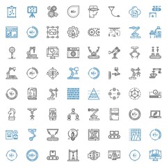 process icons set