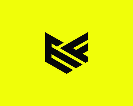 EF FE LETTER LOGO DESIGN VECTOR TEMPLATE. EF FE LOGO DESIGN.