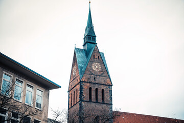 Obraz premium Traditional Cathedral building in Hannover, Germany.