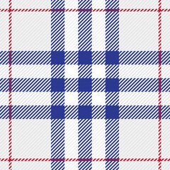 Fototapeta premium Vintage tartan texture seamless pattern. Traditional Scottish checkered plaid ornament. Coloured geometric intersecting striped vector illustration. Seamless fabric texture. 