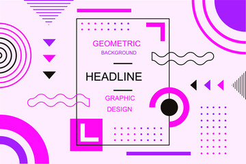 Memphis design elements. Retro funky graphic, 90s trends designs and vintage geometric print illustration element. Constructivism memphis vector isolated symbols collection