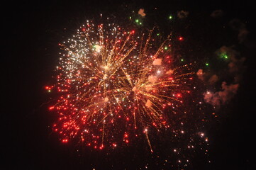 Obraz premium Firework in the night sky during Diwali Festival
