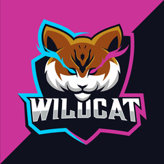 wildcats mascot esport logo design