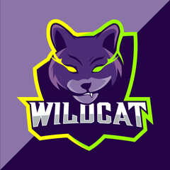 wildcats mascot esport logo design