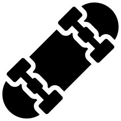 
An editable vector of skateboard in modern flat style 

