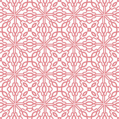 Fantasy seamless pattern with decorative mandala. Abstract round doodle floral background. Floral geometric infinity background. Wrapping paper, textiles, fabric. Vector illustration. 