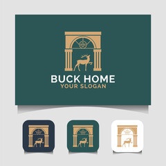 Buck home logo template