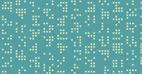 Abstract Color Halftone Dots generative art background illustration