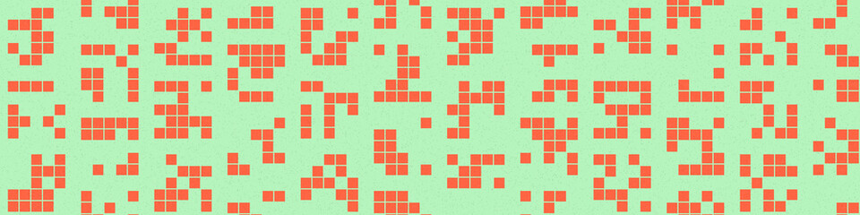 Abstract Color Halftone Dots generative art background illustration