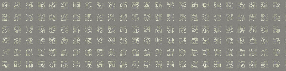 Abstract Color Halftone Dots generative art background illustration