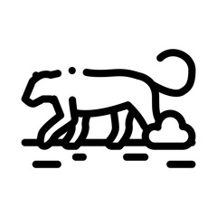 lion wild animal icon vector. lion wild animal sign. isolated contour symbol illustration