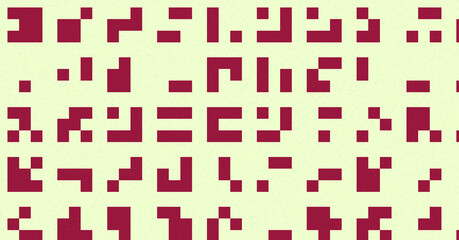 Abstract Color Halftone Dots generative art background illustration