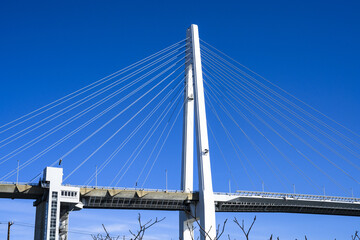 青い空と新湊大橋