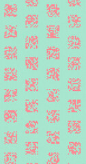 Obraz premium Abstract Color Halftone Dots generative art background illustration