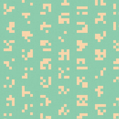 Abstract Color Halftone Dots generative art background illustration
