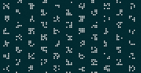 Abstract Color Halftone Dots generative art background illustration