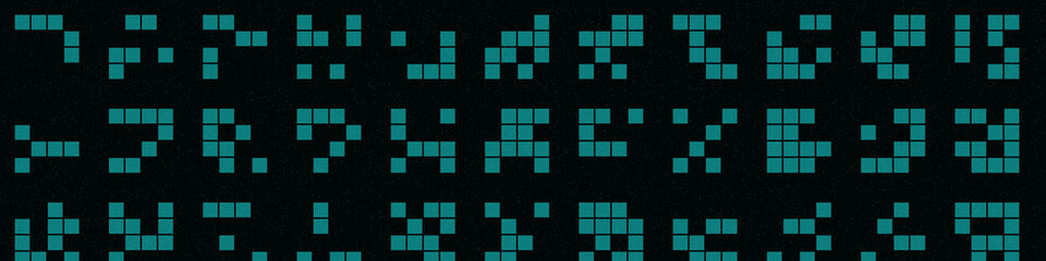 Abstract Color Halftone Dots generative art background illustration