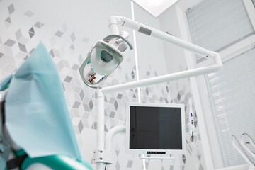 Interior of a dentist's office and special equipment