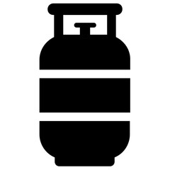 
Gas cylinder vector in modern style 
