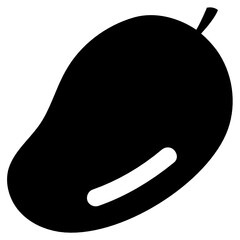 
Organic mango vector in modern style 
