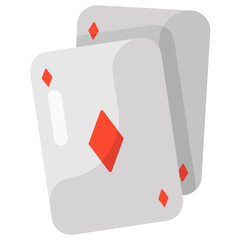 
Playing cards icon, poker in style 
