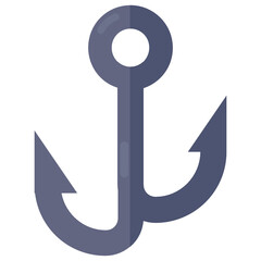 
Anchor icon design, editable vector of ship anchor 
