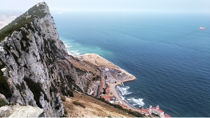 Gibraltar Rock and beach, England