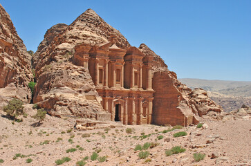 View on Monastery in Petra, Jordan