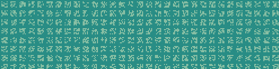 Abstract Color Halftone Dots generative art background illustration