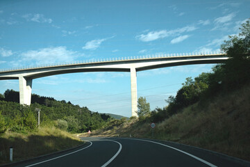 Obraz premium Scenic countryside road across the green hills of Istria, Croatia 