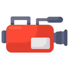 
Professional movie camera, icon design 
