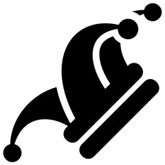 
A vector design of jester hat icon 

