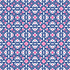 Vector ornamental seamless pattern for background and wallpaper in retro style. Vector illustration can be used for backgrounds, motifs, textile, wallpapers, fabrics, gift wrapping, templates.