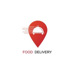 Food Delivery Logo Template Design.