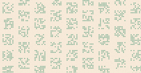 Abstract Color Halftone Dots generative art background illustration