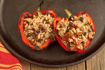 stuffed peppers on skillet 2