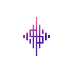 logo of the letter s and sound wave