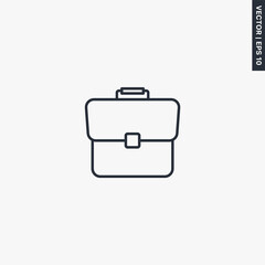 Business portfolio, linear style sign for mobile concept and web design