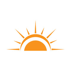 Vector Icon Logo Template Sun