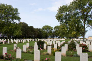 Canadian War Cemetery, World War 2, Bény-sur-Mer, France.
