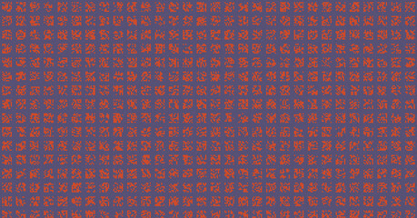 Abstract Color Halftone Dots generative art background illustration