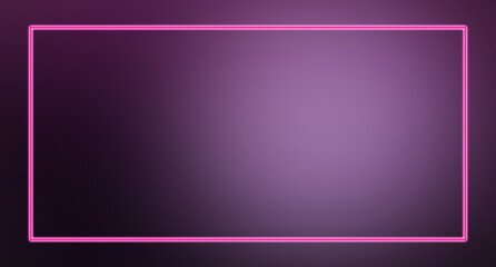 Fototapeta premium Neon glowing magic frame. fire wave line Glitter sparkle effect pink dark wallpaper abstract background photo