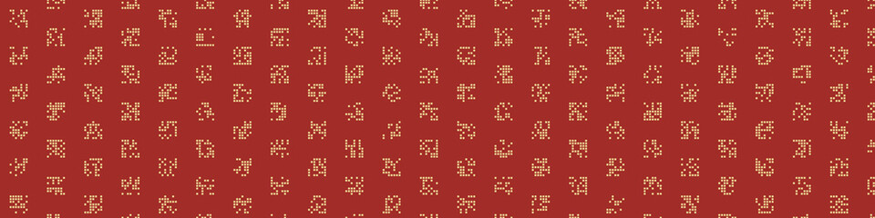 Abstract Color Halftone Dots generative art background illustration