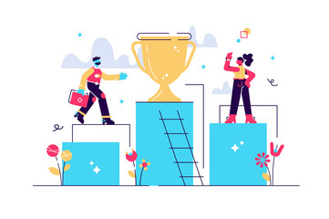 Vector illustration of business
