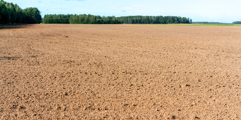 agronomy terre empty field with brown soil agriculture industry concept