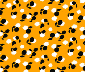 Seamless fruit pattern, pear print.