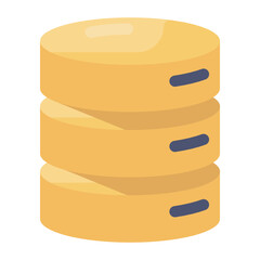 
Database icon style, editable vector of datacenter 
