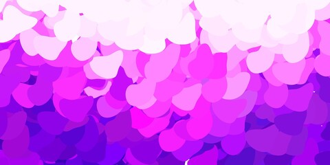 Dark purple vector background with random forms.